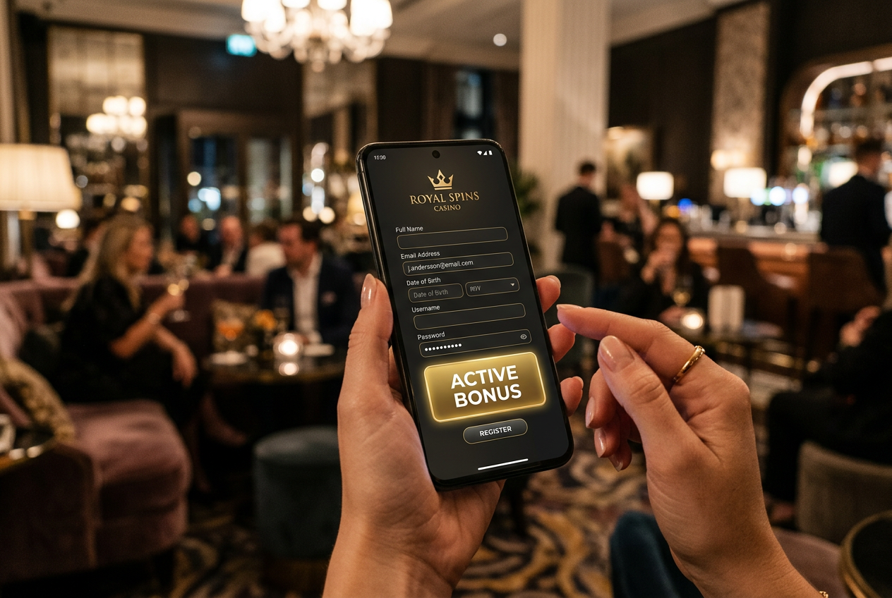 Moderní digitální registrace v online casinu přes mobilní zařízení s okamžitým bonusem